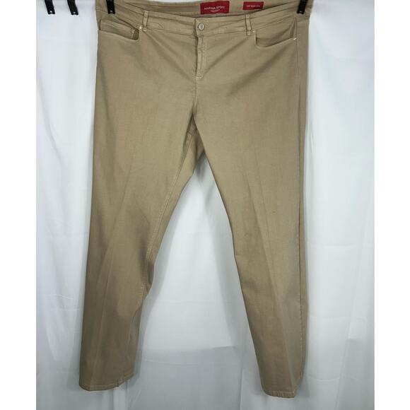 MARINA RINALDI MARINA SPORT WOMENS PANTS LOW WAIST SLIM SIZE 22 - Picture 10 of 10